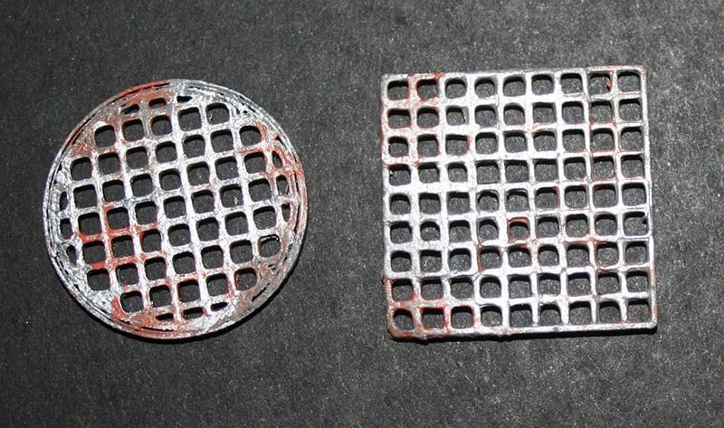 Gaming Terrain Round and Square Sewer grates For D&D or Warhammer 40k 