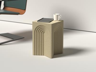 Arch Retro - Fully 3D printed coffee table - SIDE Collection