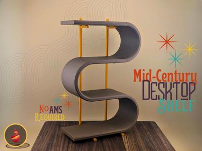 Mid-Century Desktop Shelf