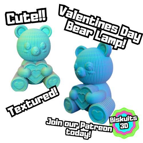 Valentines Teddy Lamp