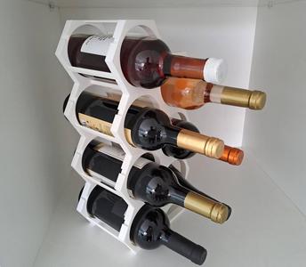 Modular honeycomb wine rack