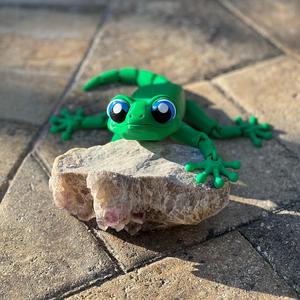 Cute Articulated Lizard, Print-In-Place Parts, Cute Flexi - NO AMS Required