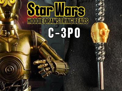 C-3PO hoodie drawstring beads - starwars
