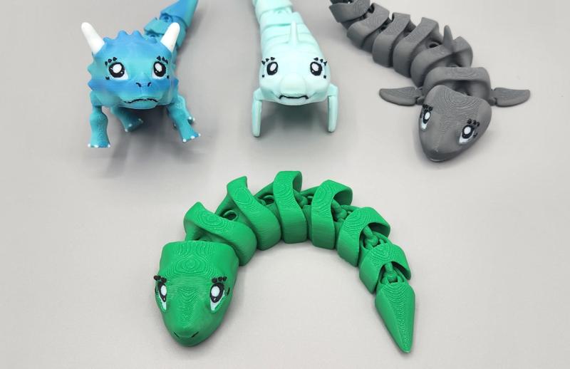 FLEXI FIDGET DESKTOP GUARDIAN - SNAKE