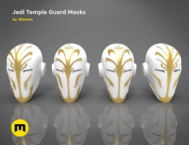 4 Jedi Temple Guard Masks
