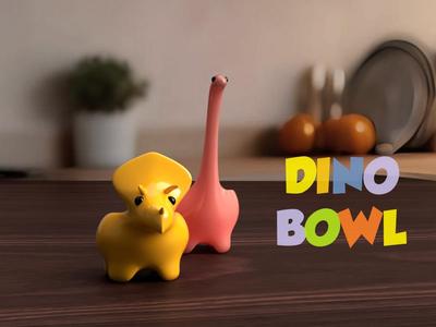 Cute Dino Bowl 