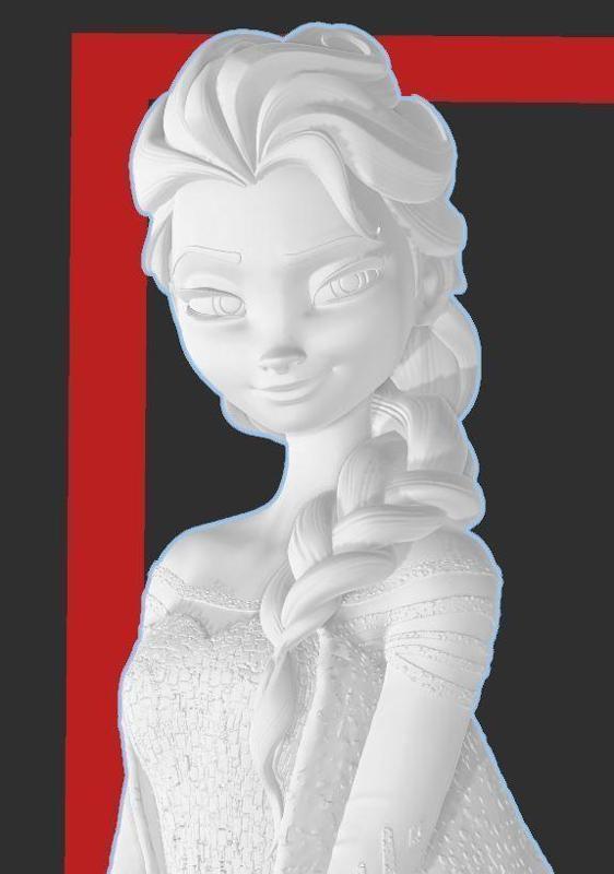 DISNEY FROZEN - ELSA - HI RES 3D PRINT MODEL