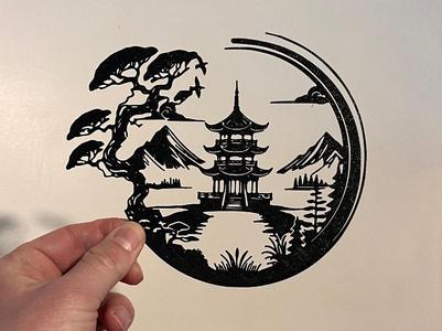 Wall Art - Japanese Temple