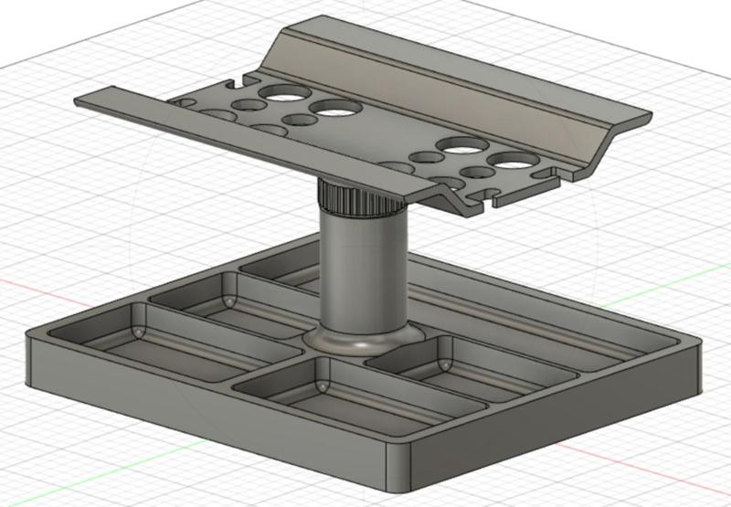 Adjustable RC Car Stand w/ Shocks Station