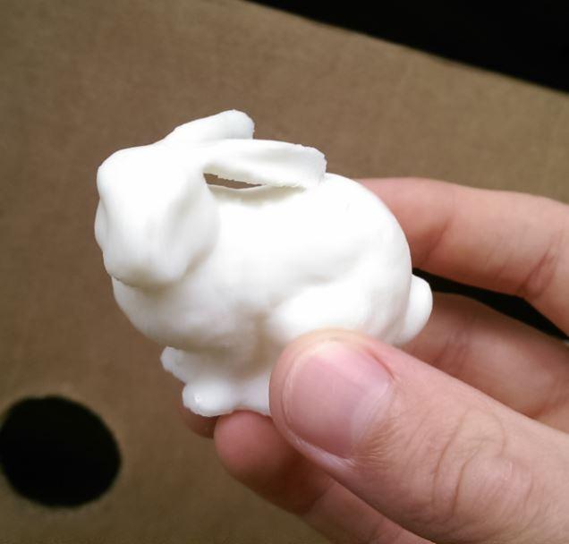 Rabbit with ears down with support