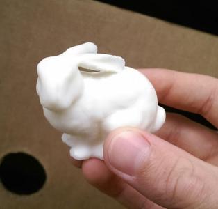 Rabbit with ears down with support