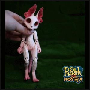 Furry toy: print on place flexi skeleton dog