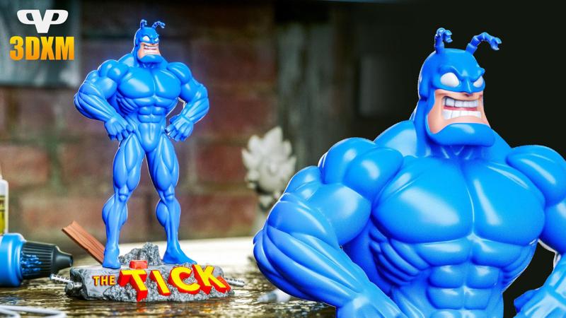 The Tick STL for 3D Printing 3DXM ChibiSTL