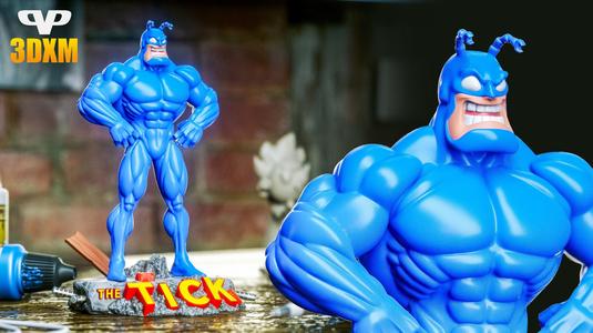 The Tick STL for 3D Printing 3DXM ChibiSTL