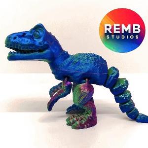 Flexi T-Rex Dinosaur  | Articulated Trex NO support