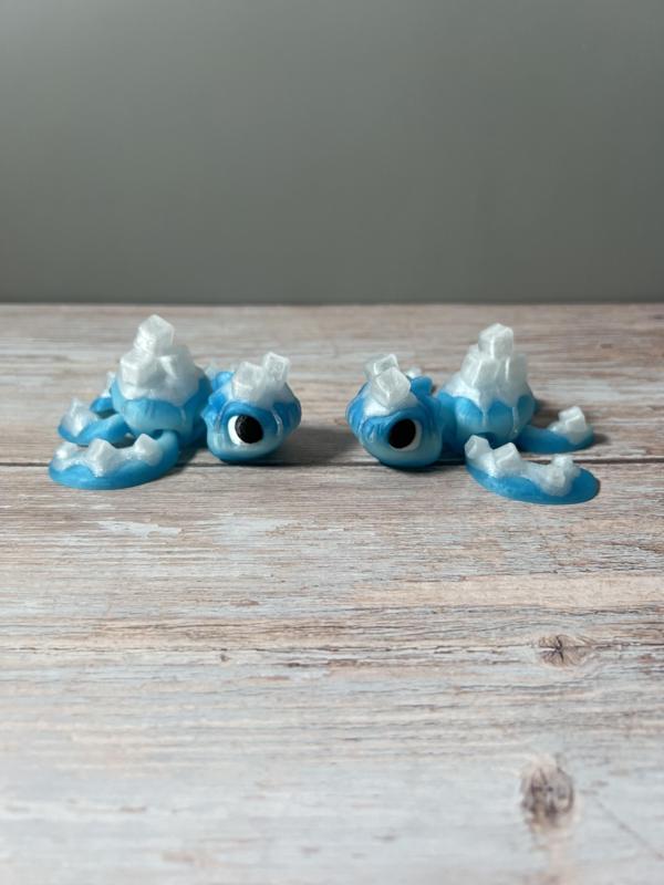 Melting Ice Cube Turtle Articulated Fidget LoopsPrintLab.3mf COMMERICAL USE INCLUDED