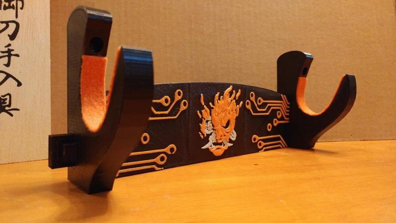 Cyberpunk Katana / Weapon hanger