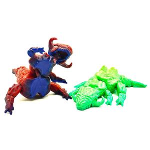 Horned Lava Dinosaur - Articulated - Print in Place - Flexi