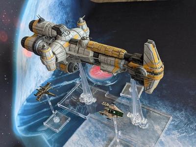 Hammerhead Corvette X-Wing scale