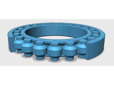 Fully 3D-printable bearing
