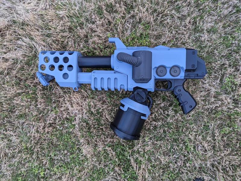 Flamer Prop weapon Darktide inspired