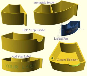 Customizable Spool drawer - storage box