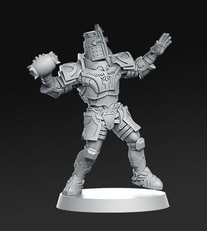 05 human thrower Fantasy Football 32mm