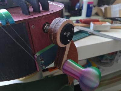 Easy remove Crank handle nut M8 threaded rod for Nerdy Gurdy