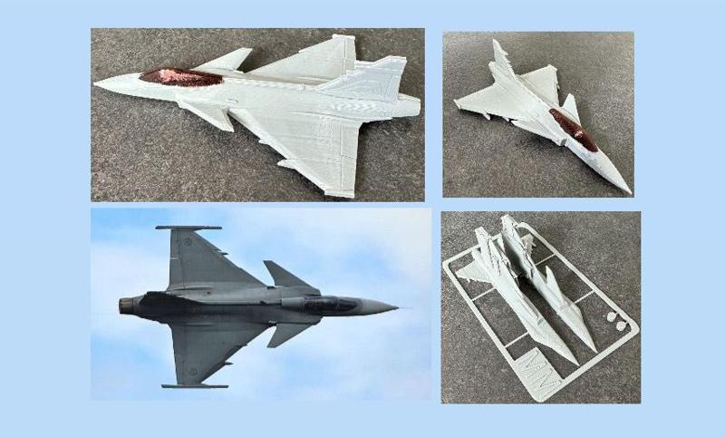Saab JAS-39 Gripen kit card