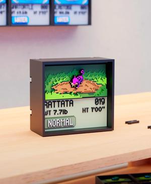 #019 Rattata - Pixel Voxel Art Frame (No support, 3MF included)