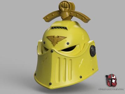  Imperial Fist Champion SpaceMarine 2 Helmet 1:1 Replica Cosplay