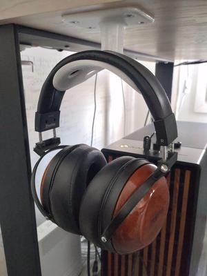 Underdesk headphone hanger for Fostex & more