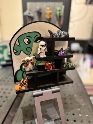 4-Color-Parasaur Mini Fig shelf.3mf