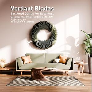 Verdant Blades Wall Sculpture