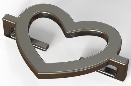 Neuro-sama heart hair pin