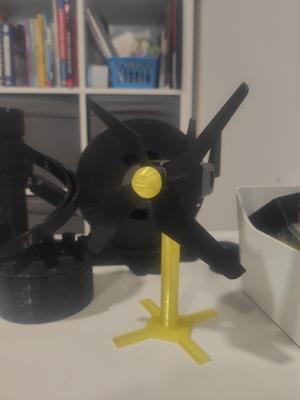 Windmill Stand (Remix) (Print in place) (Garden spinners)