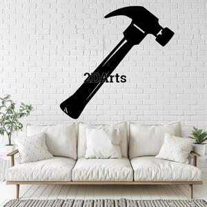Hammer 2D Wall Art/Window Art - Digital STL & SVG File