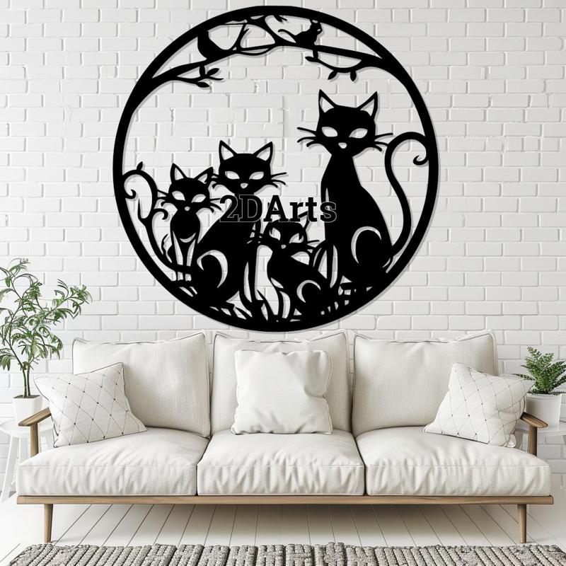 Halloween Cats 2D Wall Art/Window Art