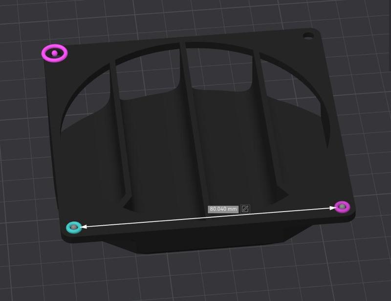 92mm fan duct (90 degrees)
