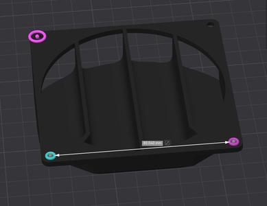 92mm fan duct (90 degrees)