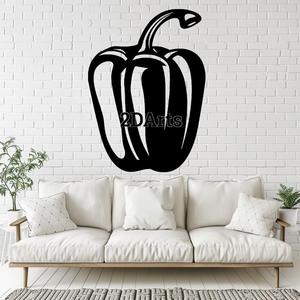 Pepper 2D Wall Art/Window Art - Digital STL & SVG File for 3D Printing or Laser Cutting