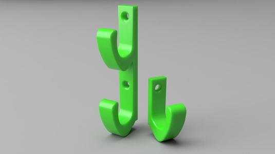 Simple / Double Strong Wall Hook