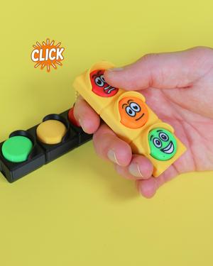 Traffic Lights Fidget Clicker - Keychain