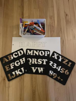 Letter Stencils (1/16" Thick)