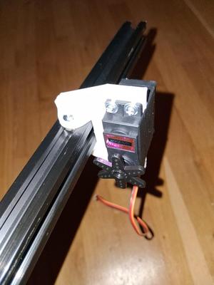 MG996R Servo Motor mount for 20x20 extrusion