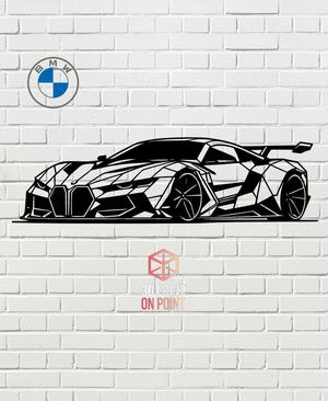 BMW GT LOW POLY - 2D WALL ART #2