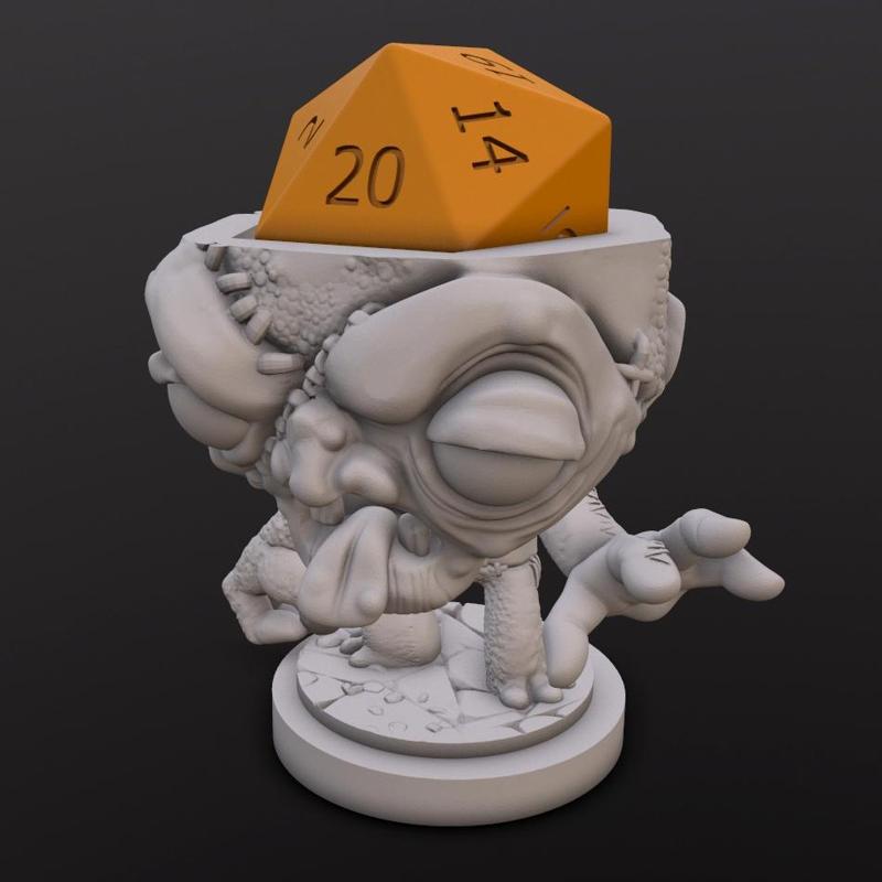 Flesh Golem Dice Head