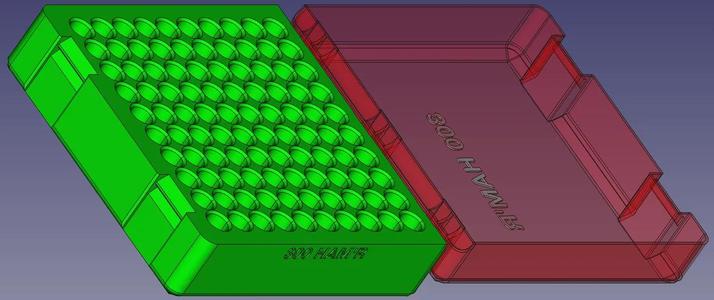 7.62X51mm, Recessed Double Snap Latch Modular Ammo Box   