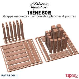 Wood - Models for wargame & diorama scenery by Eskice Miniature