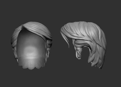 Short Hair stylized